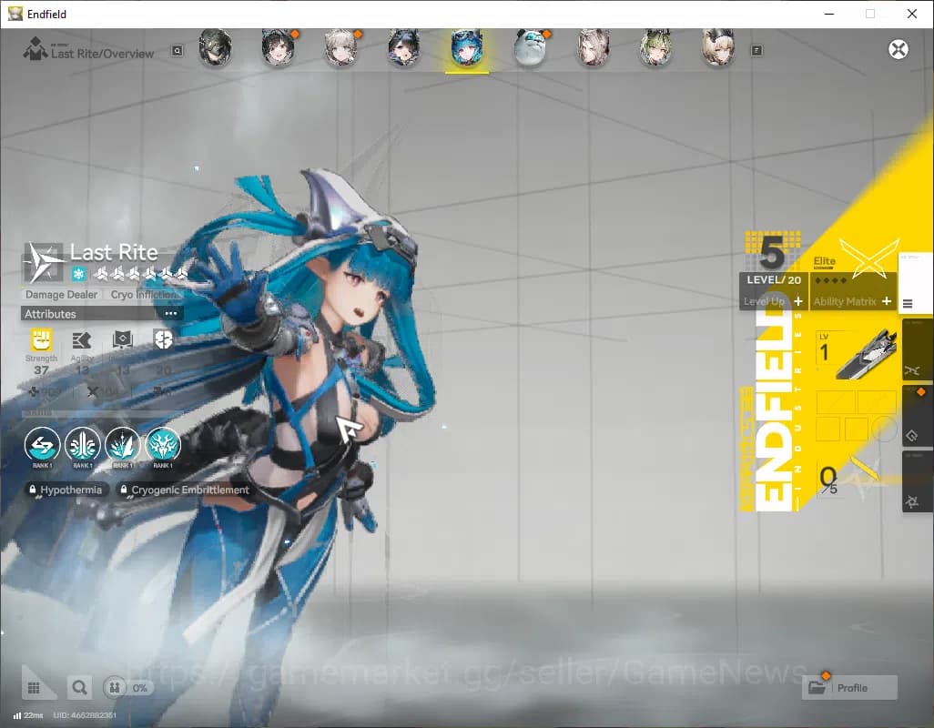 Arknights: Endfield Accounts ASIA|Lv53|8SSR(4Limited)+11(*6WP)|(Laevatain,Yvone image 7