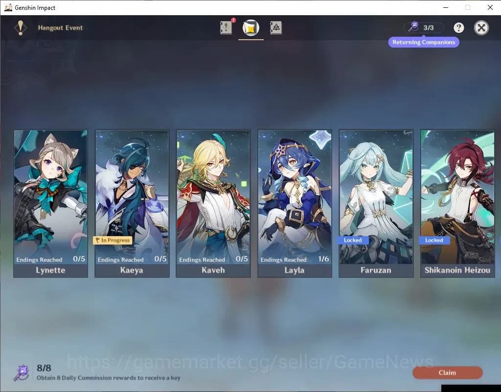 Genshin Impact Accounts ASIA|AR 59|15 Limited+6(*5Weapon)|(Furina,HutaoC1, image 15