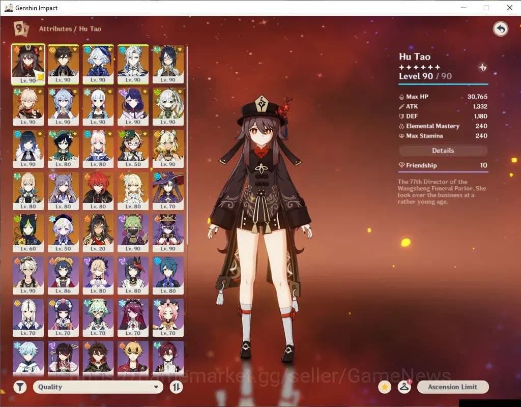 Genshin Impact Accounts ASIA|AR 59|15 Limited+6(*5Weapon)|(Furina,HutaoC1, image 3