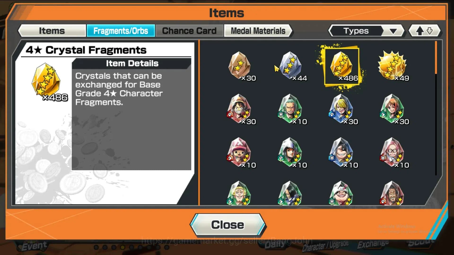 One Piece Bounty Rush Accounts GLOBAL|GF 486|4Ex|St Nusjuro,T4E Luffy,DD Shanks, image 2
