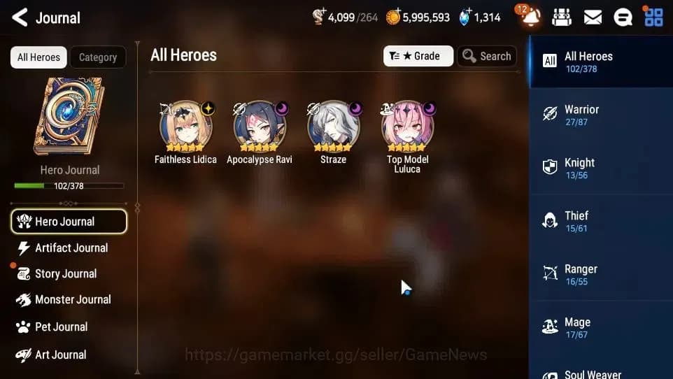 Epic Seven Accounts GLOBAL Unverif|New Era|4 ML(TM Luluca,Straze,FL Li image 6