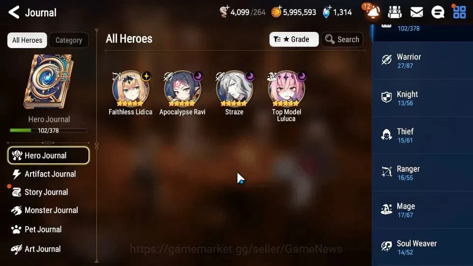 Epic Seven Accounts GLOBAL Unverif|New Era|4 ML(TM Luluca,Straze,FL Li image 7