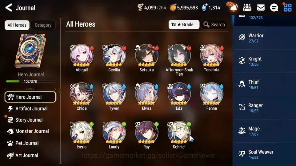 Epic Seven Accounts GLOBAL Unverif|New Era|4 ML(TM Luluca,Straze,FL Li image 8