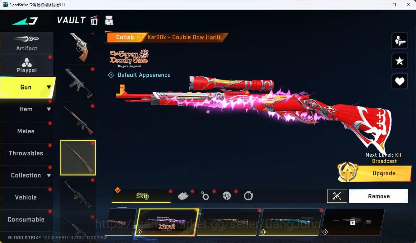 Blood Strike Accounts ASIA|COLLAB=KAR98K,AK47|LIMITED=P7,AR97,|ULTRA=M4A image 14