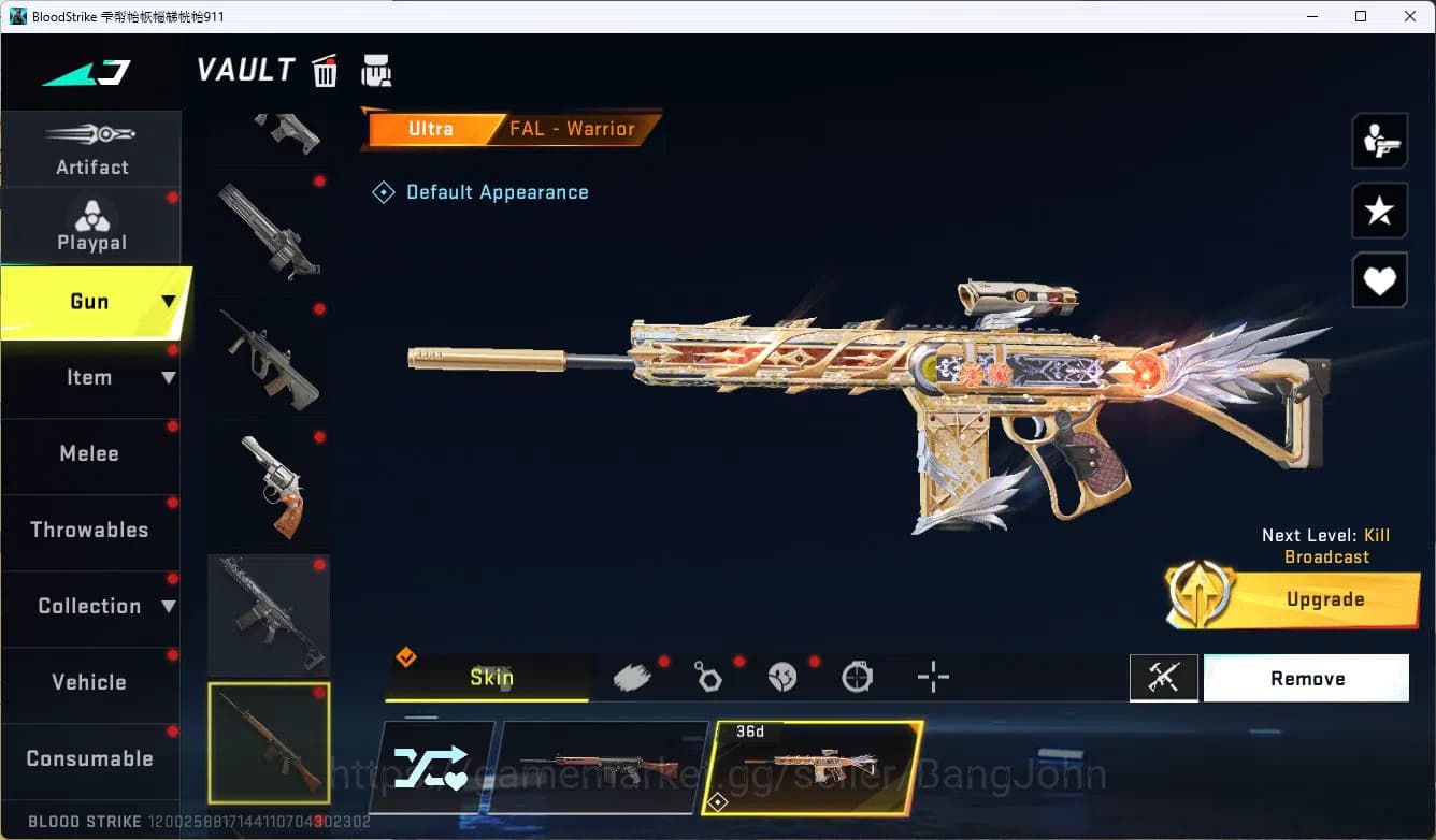 Blood Strike Accounts ASIA|COLLAB=KAR98K,AK47|LIMITED=P7,AR97,|ULTRA=M4A image 15