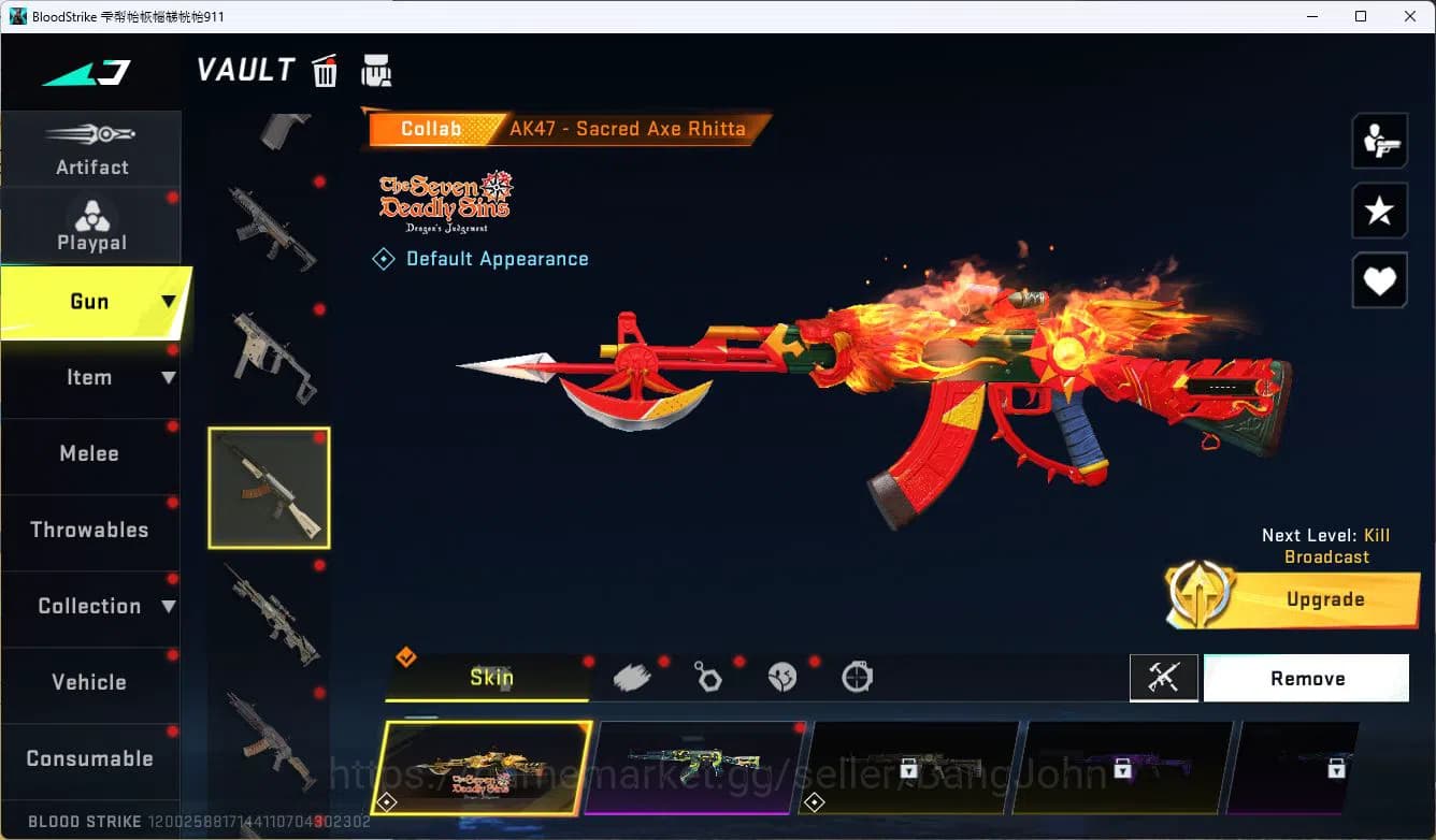 Blood Strike Accounts ASIA|COLLAB=KAR98K,AK47|LIMITED=P7,AR97,|ULTRA=M4A image 18