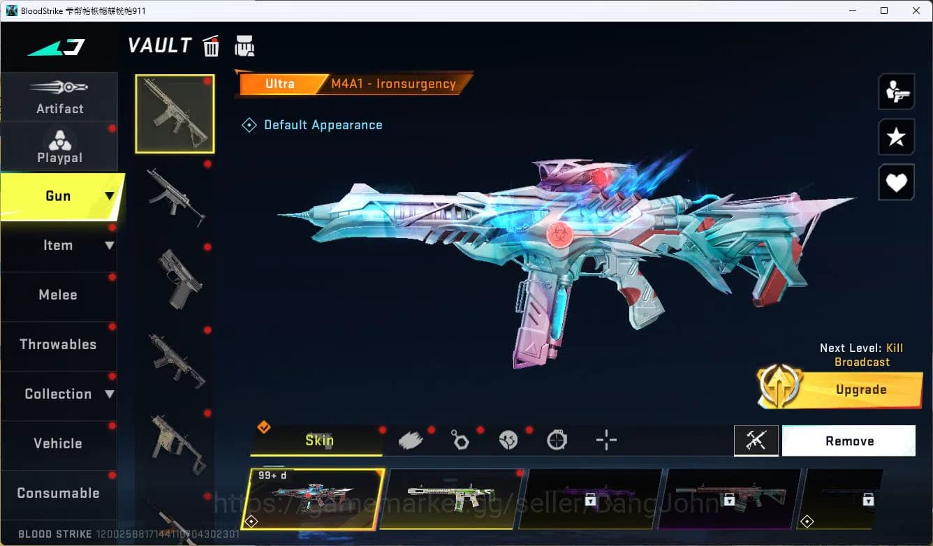 Blood Strike Accounts ASIA|COLLAB=KAR98K,AK47|LIMITED=P7,AR97,|ULTRA=M4A image 20