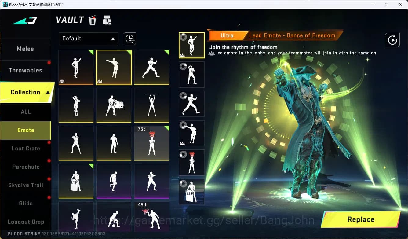 Blood Strike Accounts ASIA|COLLAB=KAR98K,AK47|LIMITED=P7,AR97,|ULTRA=M4A image 5