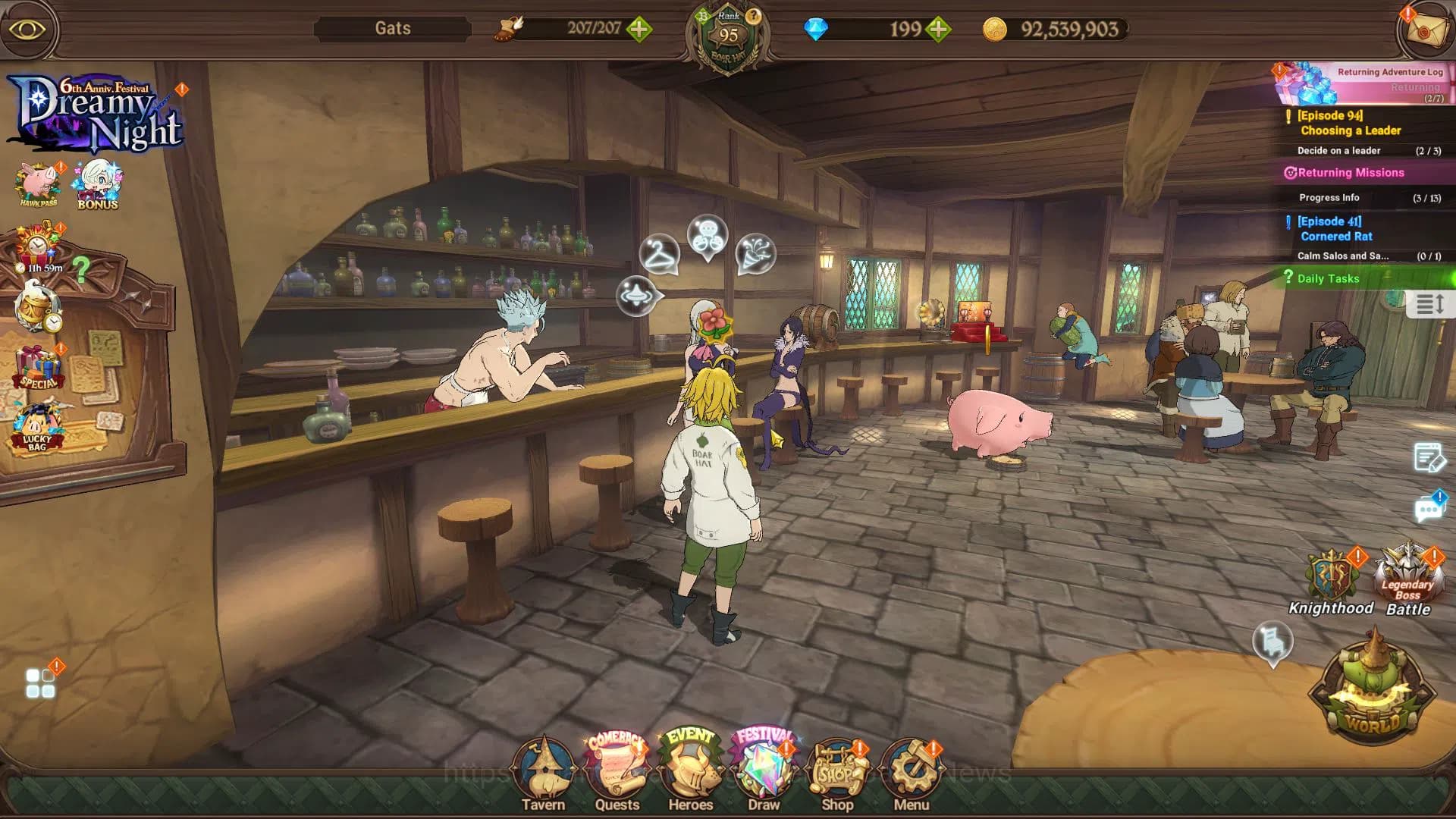 The Seven Deadly Sins: Grand Cross Accounts Asia|5,7M CC|199 DM|3 LR+6 UR+Many Collab|Ludociel image 1