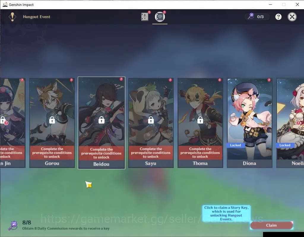 Genshin Impact Accounts ASIA|AR49|3Limited+1(*5Weapon)|Nefer,Lauma,Chasca| image 11