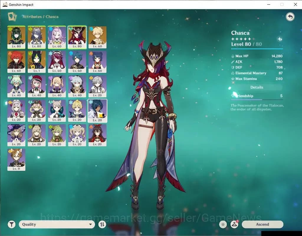 Genshin Impact Accounts ASIA|AR49|3Limited+1(*5Weapon)|Nefer,Lauma,Chasca| image 3