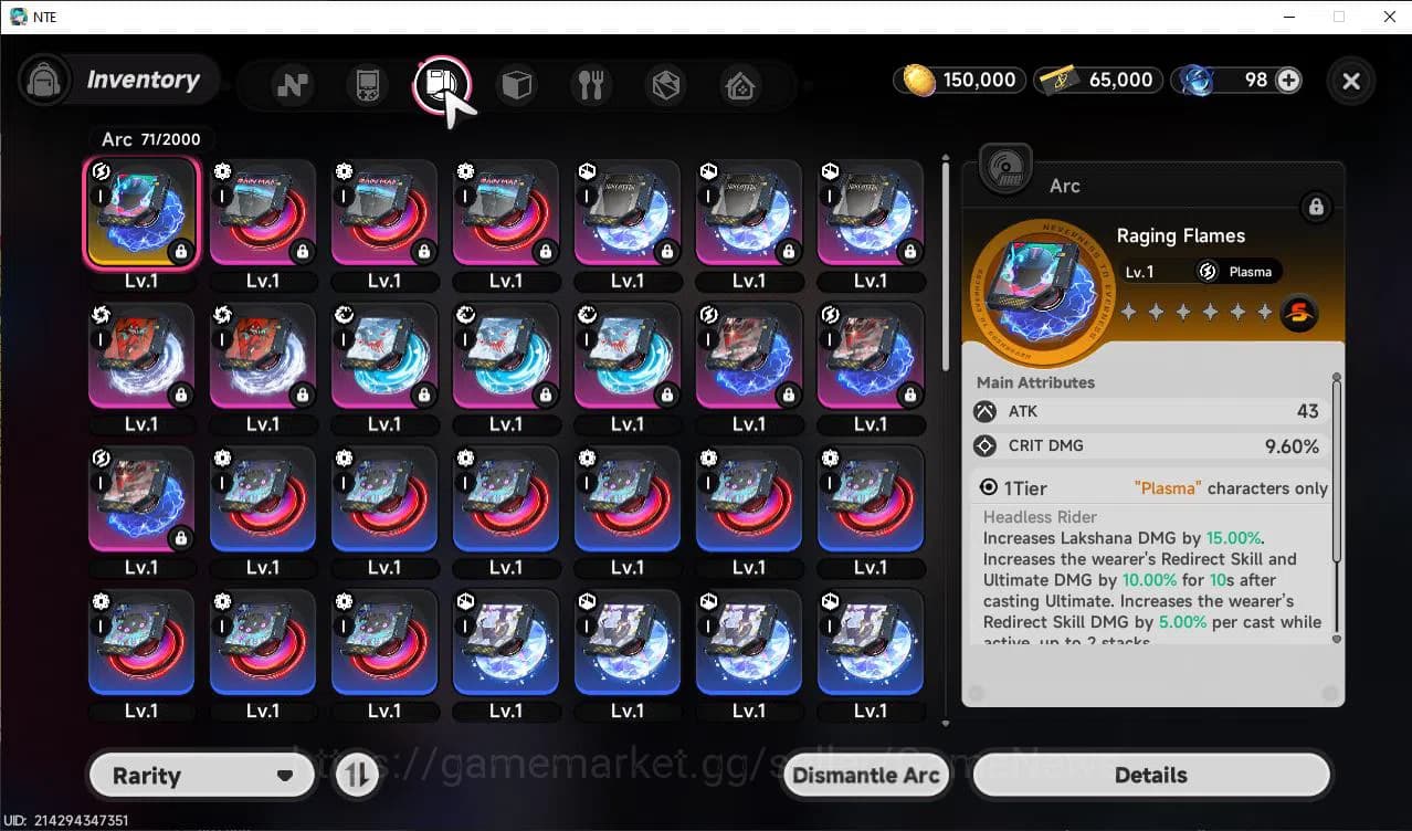 Neverness to Everness Accounts GLOBAL EU |HL 3| 1 SSR Limited Meta Nanally | 6 SR image 6