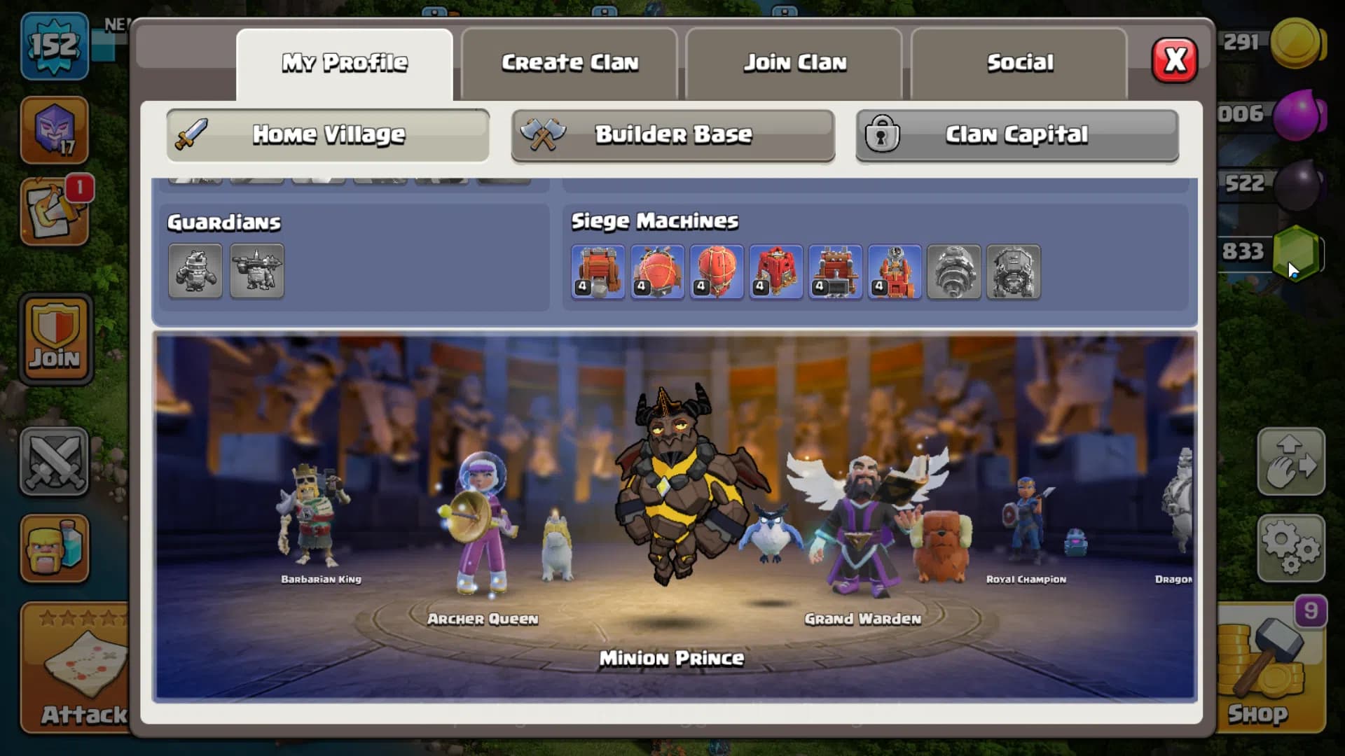 Clash of Clans Accounts TH 14-BH 9|Many Skin|LVL 152|League Witch17|HH 8|B image 6