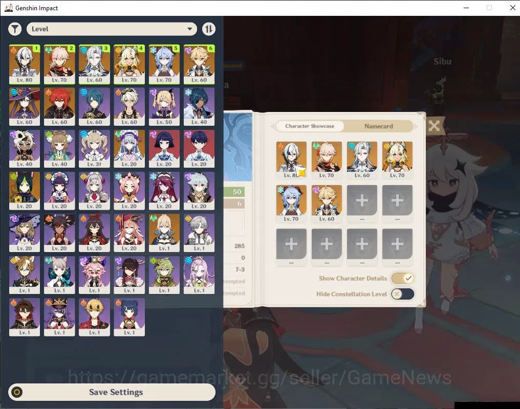 Genshin Impact Accounts Asia|AR 50|5 Limited|Arlecch,Neuvill,Kazuha,Xilone image 2