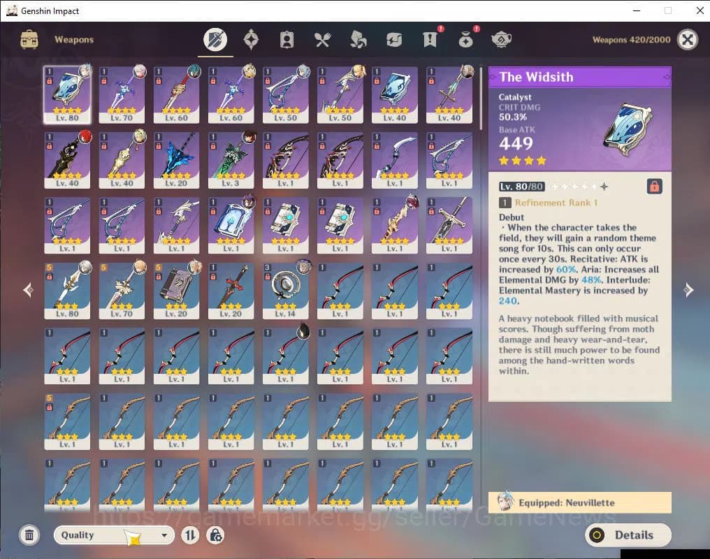 Genshin Impact Accounts Asia|AR 50|5 Limited|Arlecch,Neuvill,Kazuha,Xilone image 5