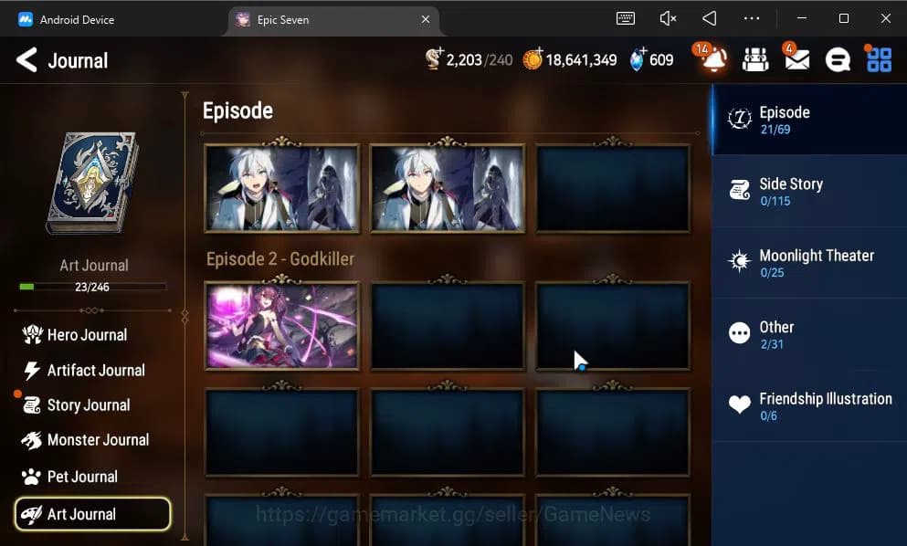 Epic Seven Accounts GLOBAL Unverif|7 ML(NM Luna,Straze,TE Kayron,Etc)+ image 18