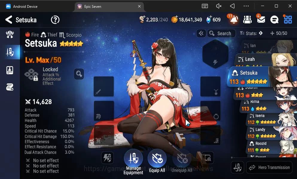Epic Seven Accounts GLOBAL Unverif|7 ML(NM Luna,Straze,TE Kayron,Etc)+ image 2