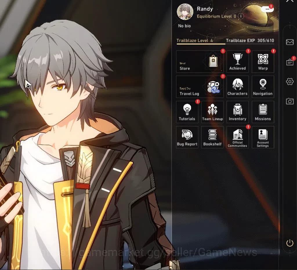 Honkai Star Rail Accounts ASIA|TL 4|Selector B5 ON+2 Golden Companion Spirit image 1