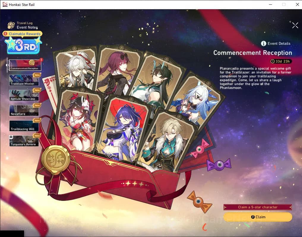 Honkai Star Rail Accounts ASIA|TL 4|Selector B5 ON+2 Golden Companion Spirit image 3