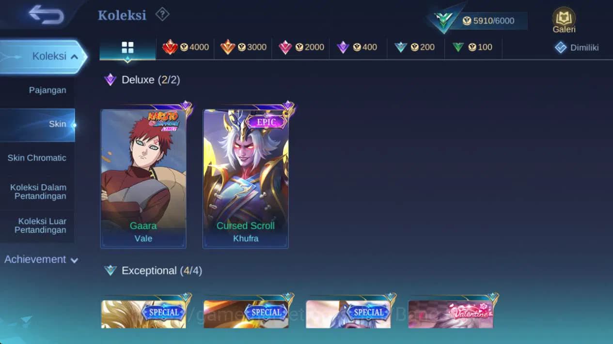 Mobile Legends: Bang Bang Accounts GLOBAL|skin 46, hero 45|naruto garaa,epic kufra,sp image 7