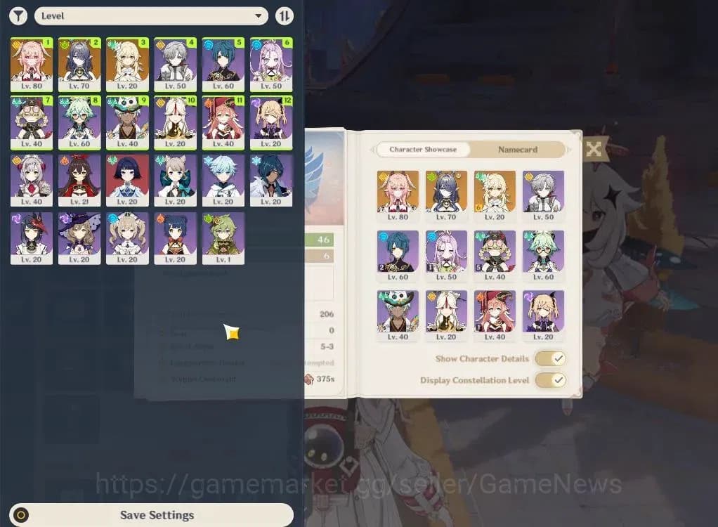 Genshin Impact Accounts ASIA|AR46|Starter|2Limited+2(*5Weapon)|Linnea+sign image 2