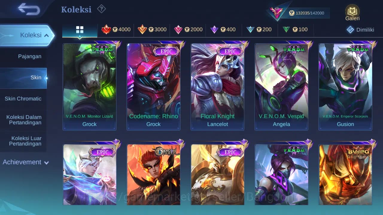 Mobile Legends: Bang Bang Accounts GLOBAL Hero 132 Skin 372 Legend Freya | 11.11 Haya image 10