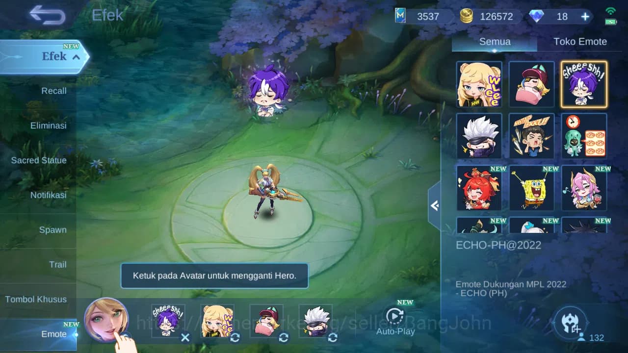 Mobile Legends: Bang Bang Accounts GLOBAL Hero 132 Skin 372 Legend Freya | 11.11 Haya image 17
