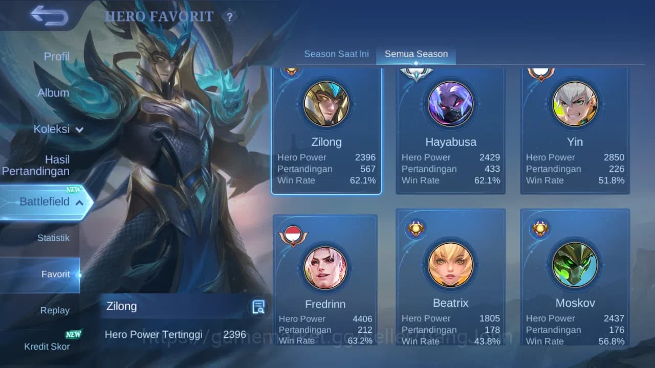 Mobile Legends: Bang Bang Accounts GLOBAL Hero 132 Skin 372 Legend Freya | 11.11 Haya image 19