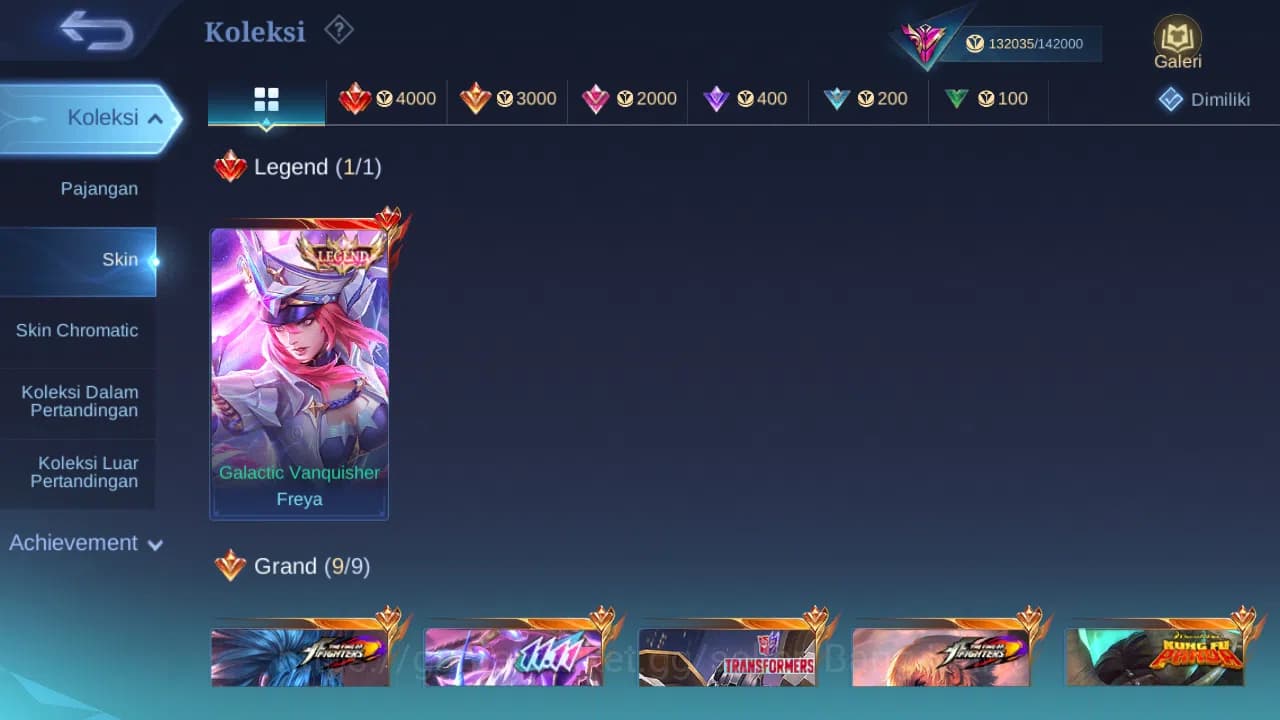 Mobile Legends: Bang Bang Accounts GLOBAL Hero 132 Skin 372 Legend Freya | 11.11 Haya image 2