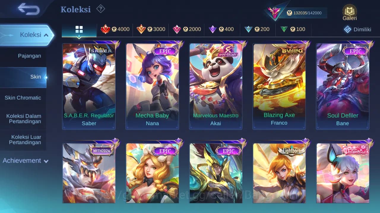 Mobile Legends: Bang Bang Accounts GLOBAL Hero 132 Skin 372 Legend Freya | 11.11 Haya image 7