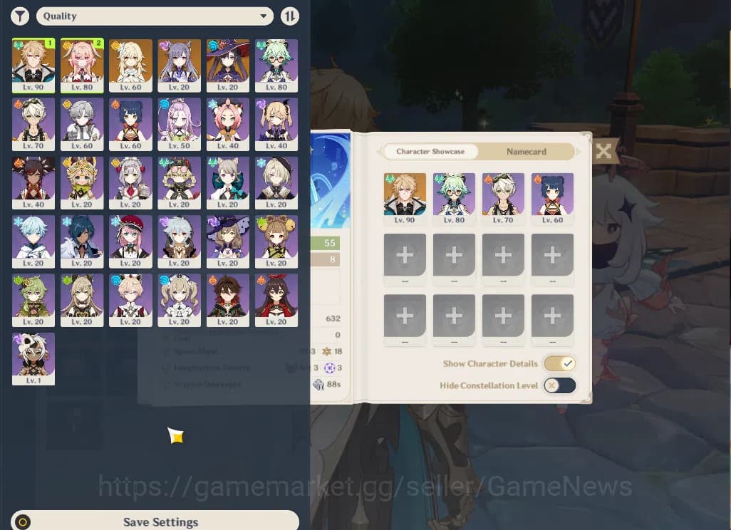 Genshin Impact Accounts ASIA|AR55|2 Limited+2(*5Weapon)|F2P Team VarkaC4+S image 2