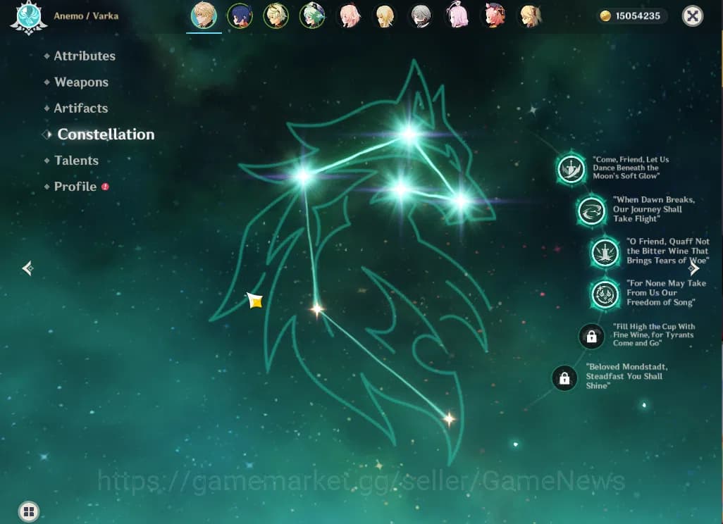 Genshin Impact Accounts ASIA|AR55|2 Limited+2(*5Weapon)|F2P Team VarkaC4+S image 4