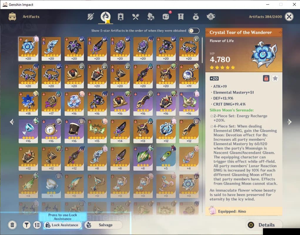 Genshin Impact Accounts ASIA|AR 50|3 Limited+4(*5Weapon)|Linnea,Flins,Alha image 10