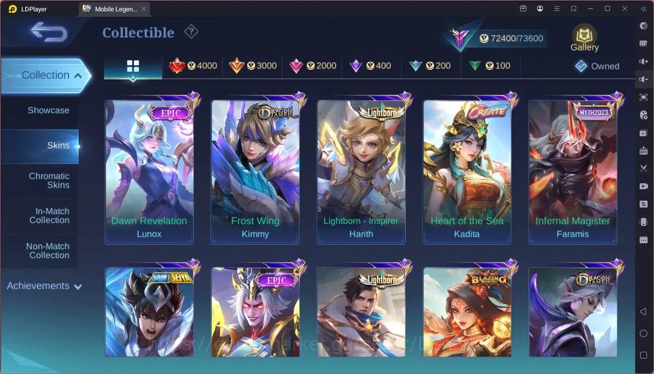 Mobile Legends: Bang Bang Accounts GLOBAL Hero 130 Skin 315|Kishin Angela|Aspirants G image 12