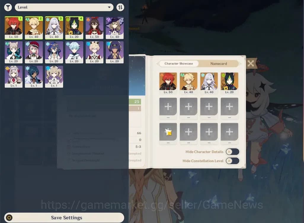 Genshin Impact Accounts ASIA|AR25|Fresh Starter|1Limited+11(*4Character)|S image 2