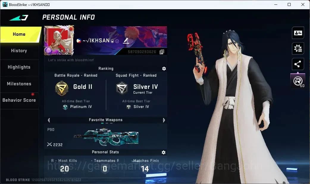 Blood Strike Accounts ASIA | Eternal Desert Eagle-Scorpio | 3 Legendary image 12