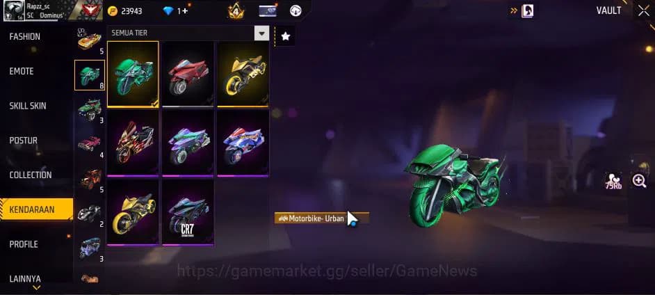 Free Fire Accounts Indonesia|M1887 Hand Of Hope|M1014 Scorpio S Lv4,T image 3