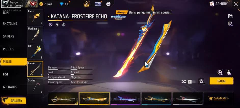 Free Fire Accounts Indonesia|M1887 Hand Of Hope|M1014 Scorpio S Lv4,T image 9