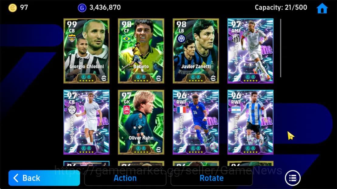eFootball Accounts Mobile|Blitz Curler(Neymar Jr,Desire Doue),Phenom image 4