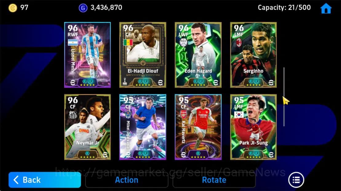 eFootball Accounts Mobile|Blitz Curler(Neymar Jr,Desire Doue),Phenom image 5