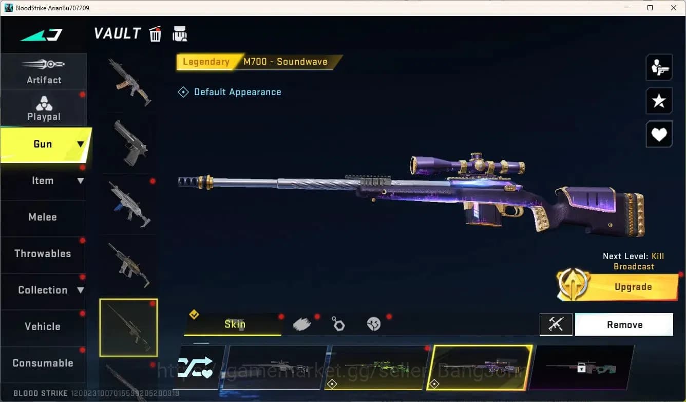 Blood Strike Accounts ASIA | EVA: MCX-EVA-00 | 1 ULTRA QBZ-Endless | 4 L image 4