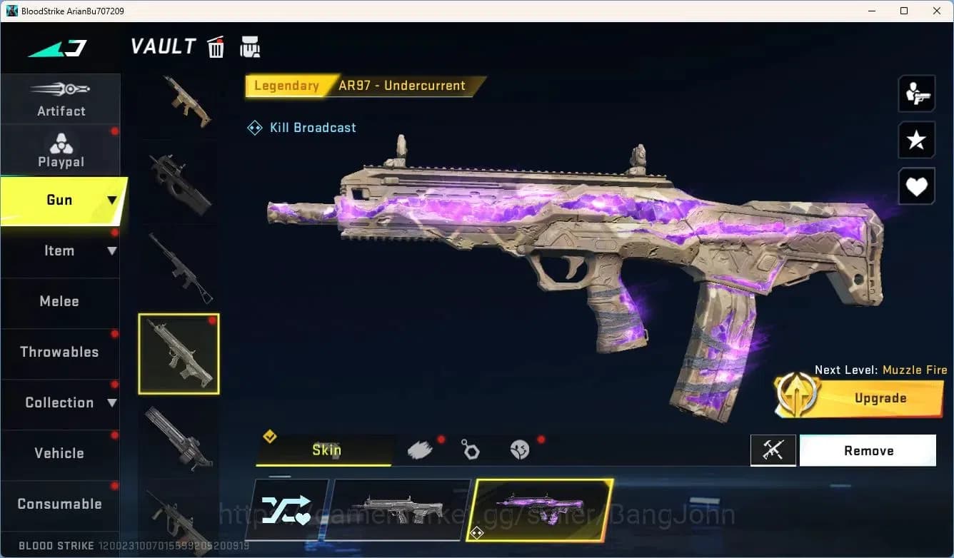 Blood Strike Accounts ASIA | EVA: MCX-EVA-00 | 1 ULTRA QBZ-Endless | 4 L image 5