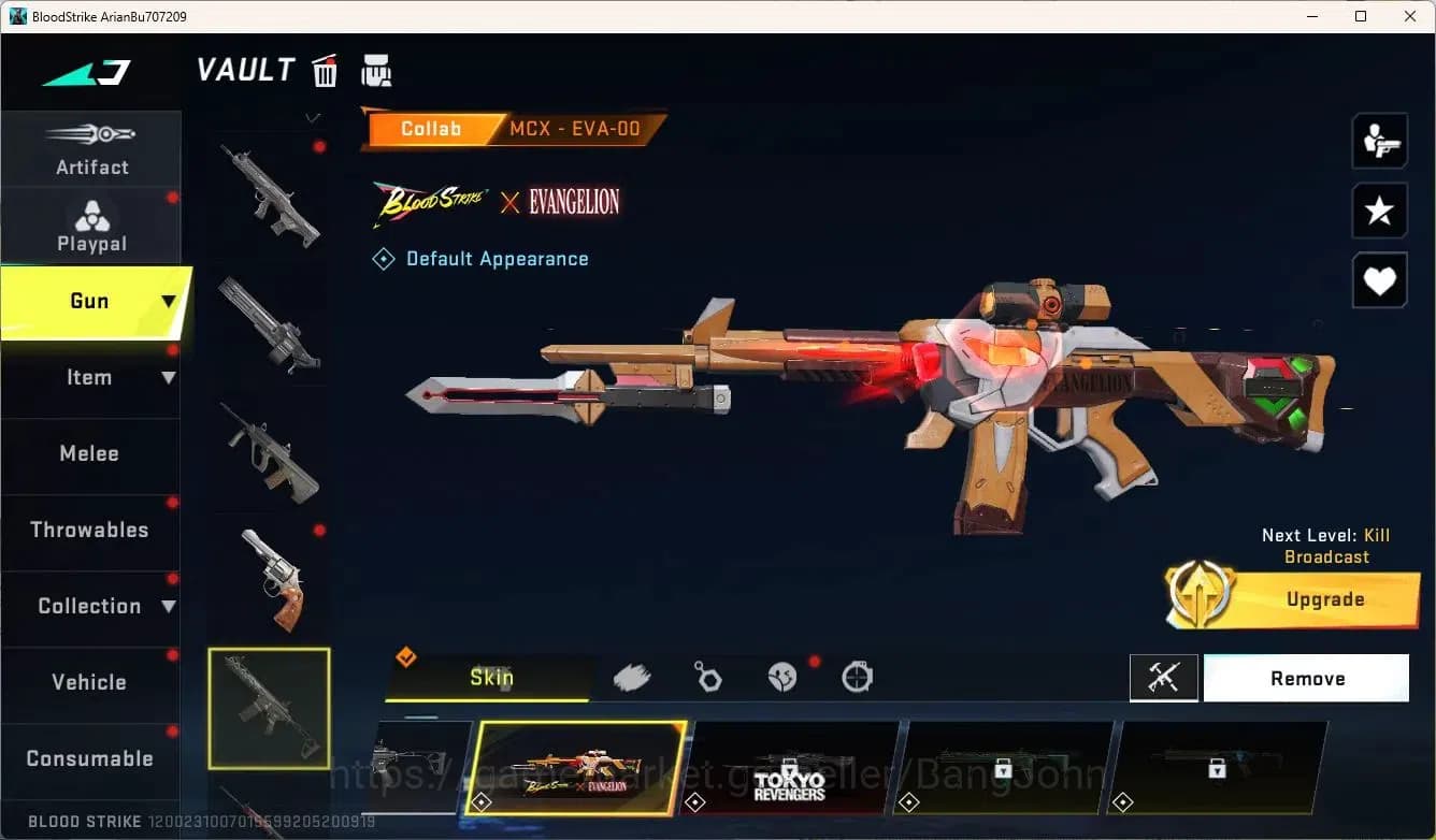 Blood Strike Accounts ASIA | EVA: MCX-EVA-00 | 1 ULTRA QBZ-Endless | 4 L image 6