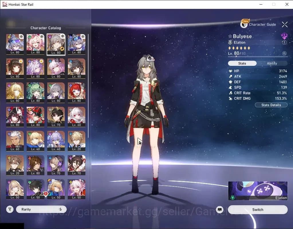Honkai Star Rail Accounts Asia|TL 70|15 Limited|[SW 999,Castorice,Aglaea,Lin image 4