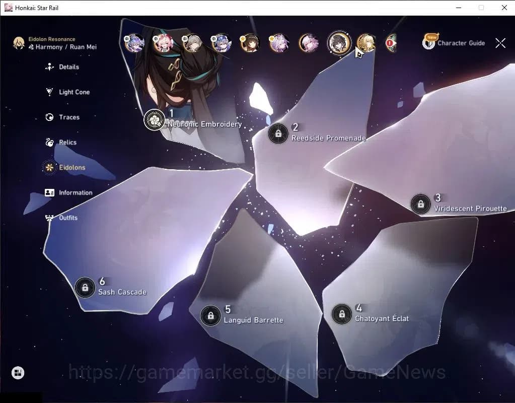 Honkai Star Rail Accounts Asia|TL 70|15 Limited|[SW 999,Castorice,Aglaea,Lin image 5