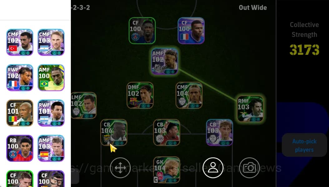 eFootball Accounts Mobile|Lilian Thuram(Long-Reach Tackle),Guti(Visio image 2