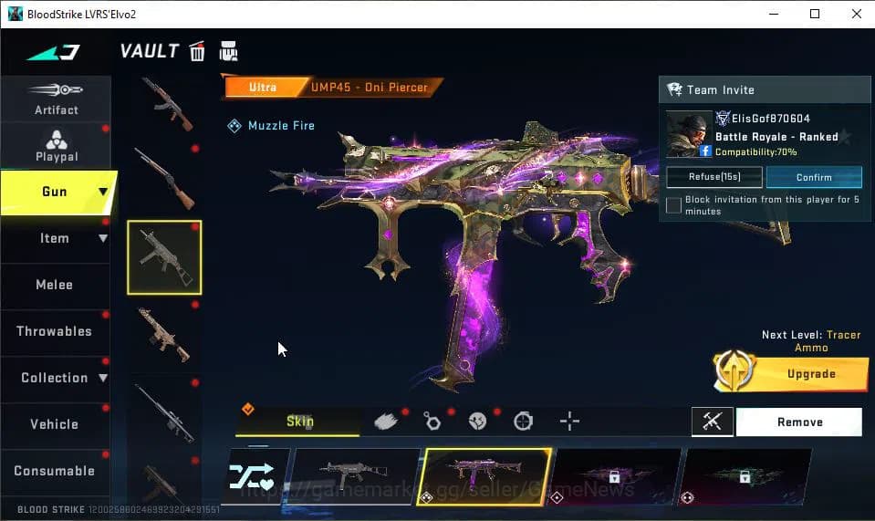 Blood Strike Accounts ASIA|Melee ULTRA Butterfly Knife|28 ULTRA[JET,KRAK image 11