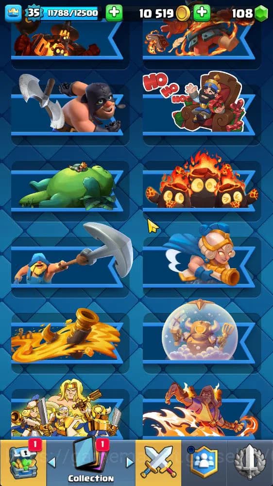 Clash Royale Accounts Lv 35|Trophy 6676|KTL 12|Limited Skin|Card 120|2 H image 10