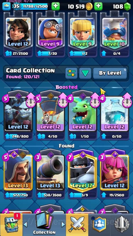 Clash Royale Accounts Lv 35|Trophy 6676|KTL 12|Limited Skin|Card 120|2 H image 15