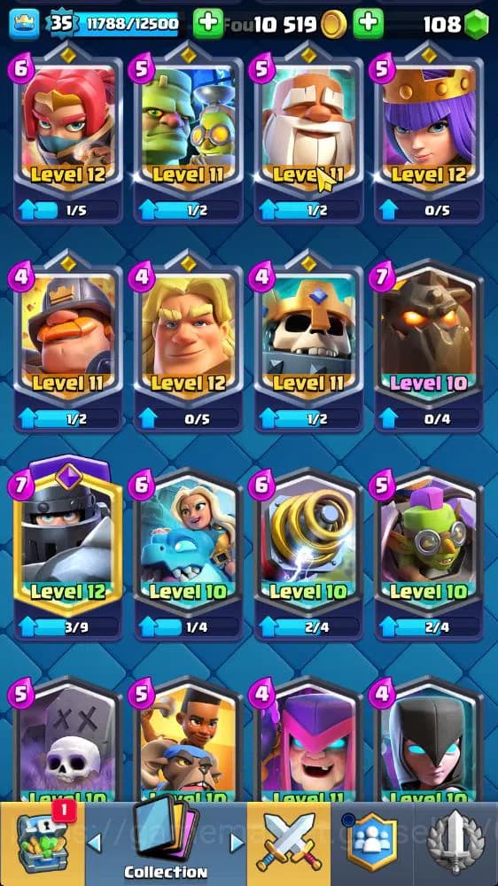 Clash Royale Accounts Lv 35|Trophy 6676|KTL 12|Limited Skin|Card 120|2 H image 16